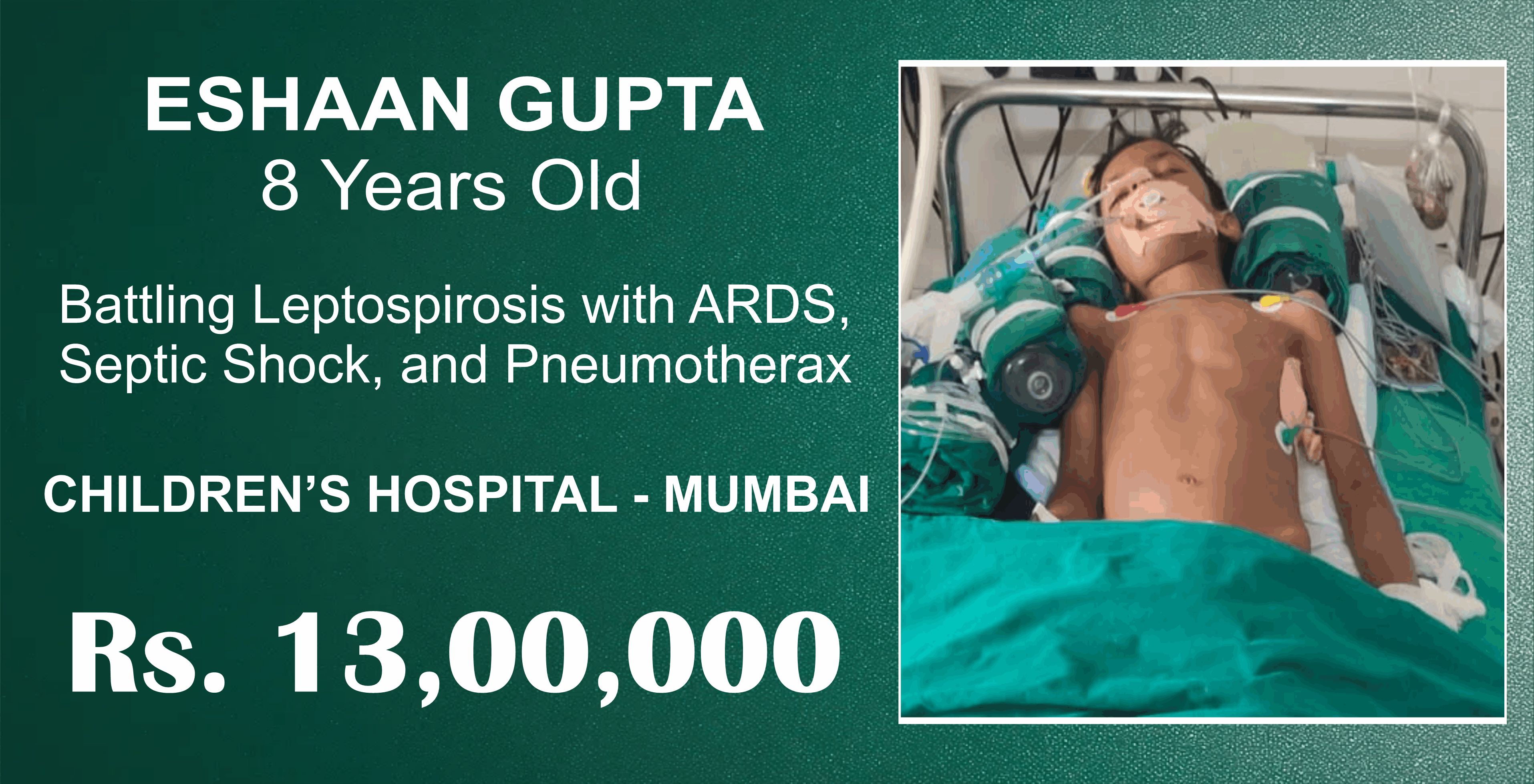 Save 8-Year-Old Eshaan’s Life